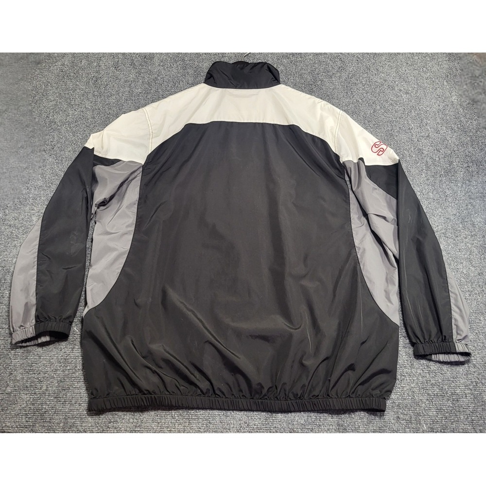 Vtg Y2k Reebok NFL Team Apparel Oakland Raiders Windbreaker Jacket Size XX-Large - Picture 8 of 13